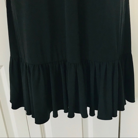Michael Kors Black Ruffle Bottom Skirt Size S - Picture 3 of 5